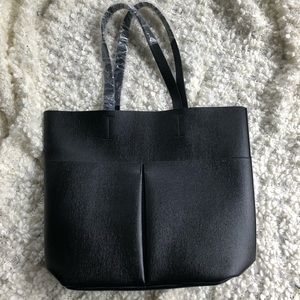 Neiman Marcus Black Tote Bag With Two pockets
